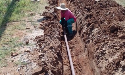 Prefeitura municipal de Prata em parceria com a Cagepa realiza extensão da rede de abastecimento d’água no loteamento Fiel de Melo.