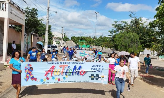 Mês de conscientização do autismo em Prata.
