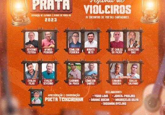 ExpoPrata terá Festival de Violeiros, Encontro de Declamadores e muito forró durante cinco tardes e noites