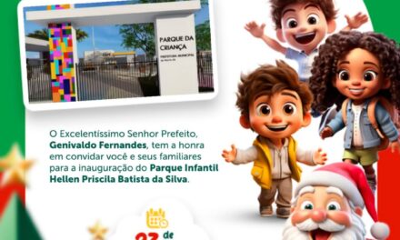 Inauguração do Parque da criança