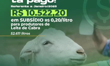 Prefeitura da Prata realiza pagamento de subsídio para produtores de leite de cabra