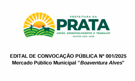 EDITAL DE CONVOCAÇÃO PUBLICA MERCADO PÚBLICO BOAVENTURA ALVES
