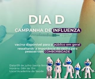 Secretaria de Saúde realiza dia D da Campanha da Influenza