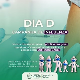 Secretaria de Saúde realiza dia D da Campanha da Influenza