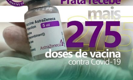 Prata recebeu 275 vacinas para primeira dose AstraZeneca,população de 40 anos acima recebe imunização contra a Covid-19