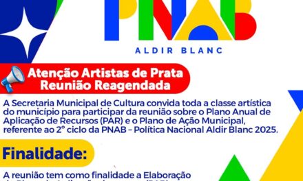 Atenção, artistas e fazedores de cultura da Prata-PB!