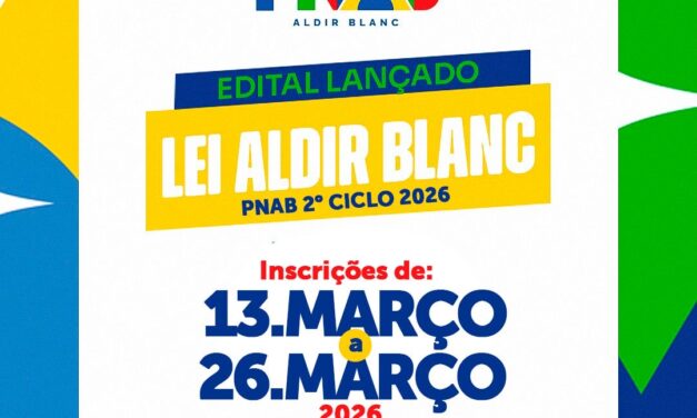 Prefeitura Municipal de Prata lança inscrições para o edital do Ciclo 2 da Lei Aldir Blanc 2026