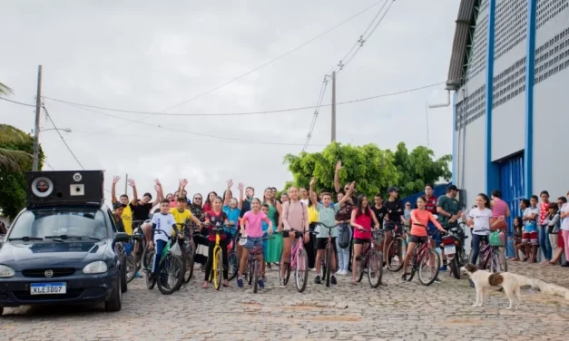 Escola Maria de Lourdes promove 8ª edição do Pedal Solidário com momentos de integração e reflexão na Prata